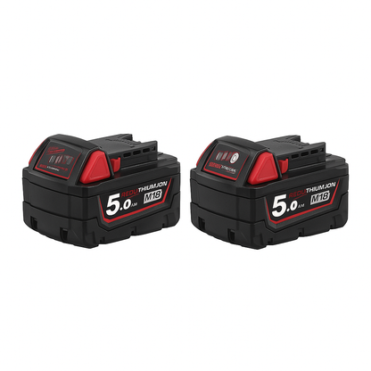 Milwaukee 18V RedLithium-Ion 5.0Ah Batteries – 2 Pack